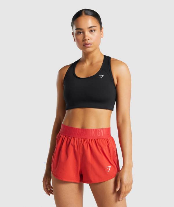 Damske Športové Podprsenky Gymshark Essential Racer Back Čierne | ZD6124039